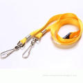 Beautiful custom slippery polyester lanyard with durable clip